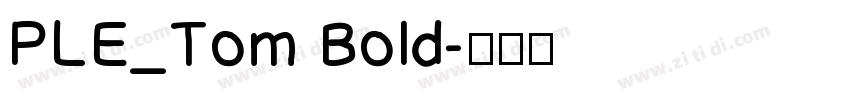 PLE_Tom Bold字体转换